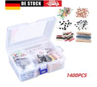 1400PCS LED-Elektronik Komponenten Diode-Transistor-Kondensator-Widerstand-Kit