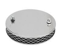 14x3cm High Flow Luftfilter Chrom Metall Ersatz für SU HS2 1¼ Zoll Vergaser High Flow Luftfilter Chrom Luftfilter