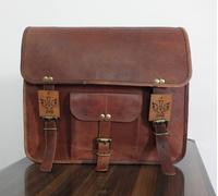 15 Zoll Neu Satteltaschen Motorradtasche Braun Leder Einseitig Packtaschen Sa...