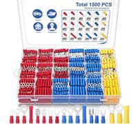 1500Tlg KFZ Steckverbinder Set Flachstecker Satz Kabelschuhe Sortiment Box Auto