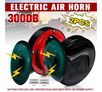 150DB 12V Fanfare Hupe Druckluft Horn Nebelhorn Chrom mit Kompressor für PKW LKW