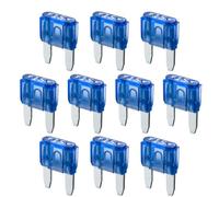 15A KFZ Sicherungen Mini | 12V 24V 32V | 10 Stück | Stecksicherungen für Stromdieb & Sicherungshalter | 11mm Flachsicherungen für Auto, Boot, Motorrad, Wohnmobil, Roller | Ersatzsicherungen
