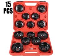 15tlg Universal Ölfilterkappen Ölfilterschlüssel für Mercedes BMW VW Ford Opel