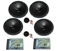 16,5cm Doppel-Kickbass System HERTZ Woofer Rainbow Weichen 250W 3 Ohm Set Auto