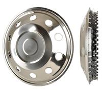 Radzierblende 2x 16” Edelstahl Iveco Daily 33 S 35 S Radkappen Blenden gewölbt