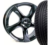 16" Winterräder für Opel Mokka + Elektro Alufelgen AS5 Black 215/65 Winterreifen