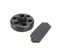 16 Zähne, 16T, 3/4 Zoll, 20 mm Bohrung, automatische Fliehkraftkupplung mit Kette Nr. 219, passend for Mini-Bike, Fun, Go-Kart-Rennen, Motorteile(Set A)