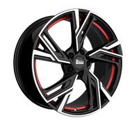 Alufelge MAM MAM RS5 Einteilig Black Front Polish Red Inside (BFPRI) 7.00 x 16 ET 38.00 5x108.00