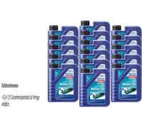16x Liqui Moly Marine 2T Motor Oil Motorrad Motoröl API TC JASO FB 1L