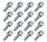 16x Radschrauben M12x1,5 Kugel länge 24mm Radbolzen Carbonado SW17 Verzinkung