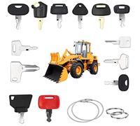17 pcs Ersatz Zündschlüssel,Baumaschinen Schlüssel,Zündschlüssel Set,Masterschlüssel set für Maschinen,Baumaschinen Schlüssel Set for Excavator,Muldenkipper, Pflanzenbagger and Tractor