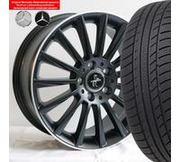 17 Zoll Eintragungsfreie AMG Design Alufelgen mit Winterreifen KT18 MBP 225/45