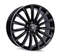 ALUFELGEN KESKIN, KT18 TURBO, 7X17 ET35 5X120 72,6, BLACK LIP POLISH