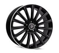 17 Zoll KESKIN KT18 5x120 ET35 Alufelgen MATT BLACK LIP POLISH
