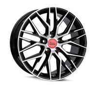 17 Zoll MAM RS4 5x108 ET45 Alufelgen BLACK FRONT POLISH