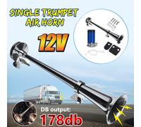 12V 178DB Silber Lufthorn Druckluft Horn für PKW LKW Fanfare Hupe Compressor Kit