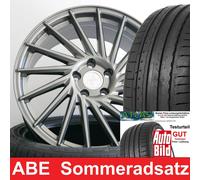 18" ABE Keskin KT17 Palladium Komplettrad 225/40 für VW Eos 1F
