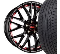 18" ABE Winterräder MAM RS4 BPRI 225/45 R18 Winterreifen für VW Seat Skoda Neu