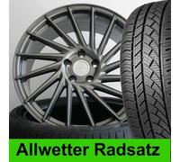 18" Keskin KT17 PP 225/40 Allwetter Radsatz für VW Golf 6 VI inkl. Cabrio 1K
