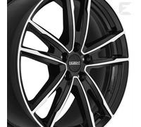 Dezent KF black/polished 7.5x18" ET50 LK5 112 ML 66.6 Alufelgen 18 Zoll