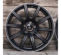 18 Zoll KESKIN KT16 5x112 ET30 Alufelgen MATT BLACK LIP POLISH