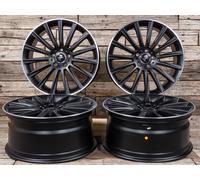 1x KESKIN WHEELS KT18 TURBO matt black lip polished 8.0Jx18 5x112 ET30