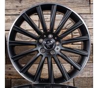 1x KESKIN WHEELS KT18 TURBO matt black lip polished 8.0Jx18 5x112 ET30