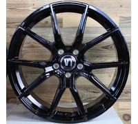 V1 Wheels V1 8,0 x 18 5 X 112 ET 45 Schwarz Glanz Felgen Audi A3 A4 A6 Q2