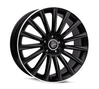 1x KESKIN WHEELS KT18 TURBO matt black lip polished 8.0Jx18 5x112 ET30