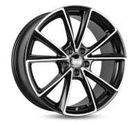 18 Zoll MAM A5 5x112 ET35 Alufelgen MATT BLACK FRONT POLISH