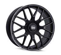 MAM Felgen MAMGT1 8,0x18 5/100+112 ET30 NB66,6 Matt Schwarz Rand Poliert