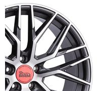 18 Zoll MAM RS4 Alufelgen Grey Polish 5x112 für VW Golf 7 GTI + Clubsport AU
