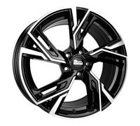 MAM RS5 Black Front Polish Alufelge 18 Zoll ET45 5x112 ML66,5