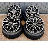 Damina Performance DM08 black 8.5x19" ET35 LK5 112 ML 66.6 Alufelgen 19 Zoll
