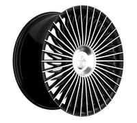 1x KESKIN WHEELS KT X1 EXCLUSIVE black front polished 8.5Jx19 5x108 ET40