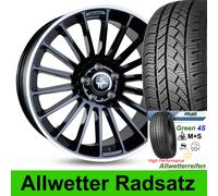 19" Keskin KT15 BLP Allwetter Reifen 225/35 für VW Jetta Mod. 1KM