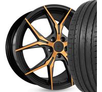 19" Keskin KT19N Sommerräder im Cupra Orange RS Look 225/35 R19 Radsatz Aktion
