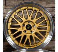ALUFELGEN KESKIN, KT22 RETRO, 8,5X19 ET30 5X112 72,6, GOLD LIP POLISH