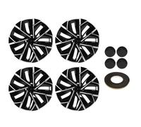 19 Zoll Felgendeckel, Radkappen in Hell Schwarz, 4 Stück, Passend für 2021 bis 2024 - Langlebiges ABS Material, Vollschutz für Felgen, Stilvolle Radabdeckungen