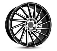 Keskin KT17 Hurricane Black Front Polish Alufelge 19 Zoll ET45 5x112 ML72,6