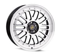 19 Zoll KESKIN KT22 5x100 ET30 Alufelgen BLACK FRONT POLISH