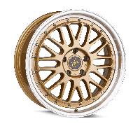 Keskin KT22 Retro Gold Lip Polish Alufelge 19 Zoll ET35 5x120 ML72,6