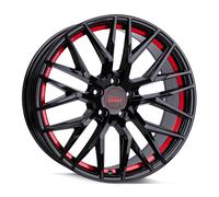 ALUFELGEN MAM, RS4, 8,5X19 ET40 5X114,3 72,6, BLACK PAINTED RED INSIDE