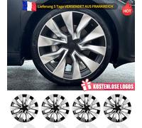 19 Zoll Radkappen für Modell 3 Highland 2023-2025 Silber Schwar Turbine Stil 4P