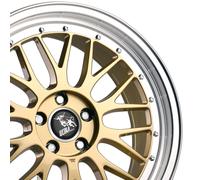 19 Zoll ULTRA UA3 Le Mans Design Alufelgen Gold Stufen Tiefbett für VW T-Roc R