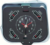 1968 Chevelle, El Camino Armaturenbrett Uhr, Batt, Kraftstoff, Öl, Temp