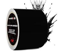 1A Style Sticker Blackline-Serie Zierleisten Folie zum Folieren von Auto Chromleisten Frontgrill 10M Selbstklebend (Schwarz Matt, 70mm)