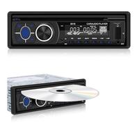 1Din Autoradio CD Player - Radio Mit Cd Player mit Bluetooth Freisprechfunktion - Audio Empfänger mit AM/FM Radio - DVD/USB/SD Karten/AUX Anschluss + Fernbedienung