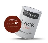 1K Motorradlack Basislack Lackdose Yamaha 212 DULL YELLOWISH RED