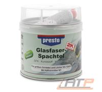 European Aerosols 2K-Glasfaserspachtel prestolith ext.grau-grün.Härter rot 1000g Dose PRESTO, Menge 6 Stk (15,42 € pro 1 Stück)